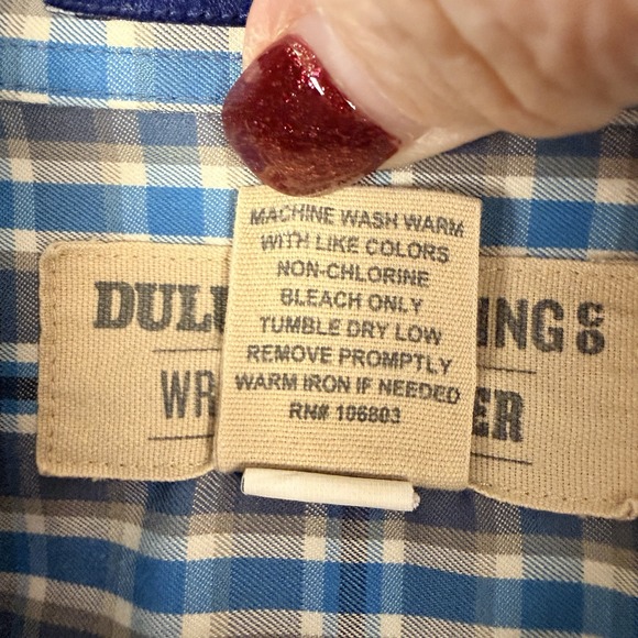 Duluth Trading Shirt  Wrinklefighter XL Men's Workwear Cowboy Rodeo - Picture 4 of 6